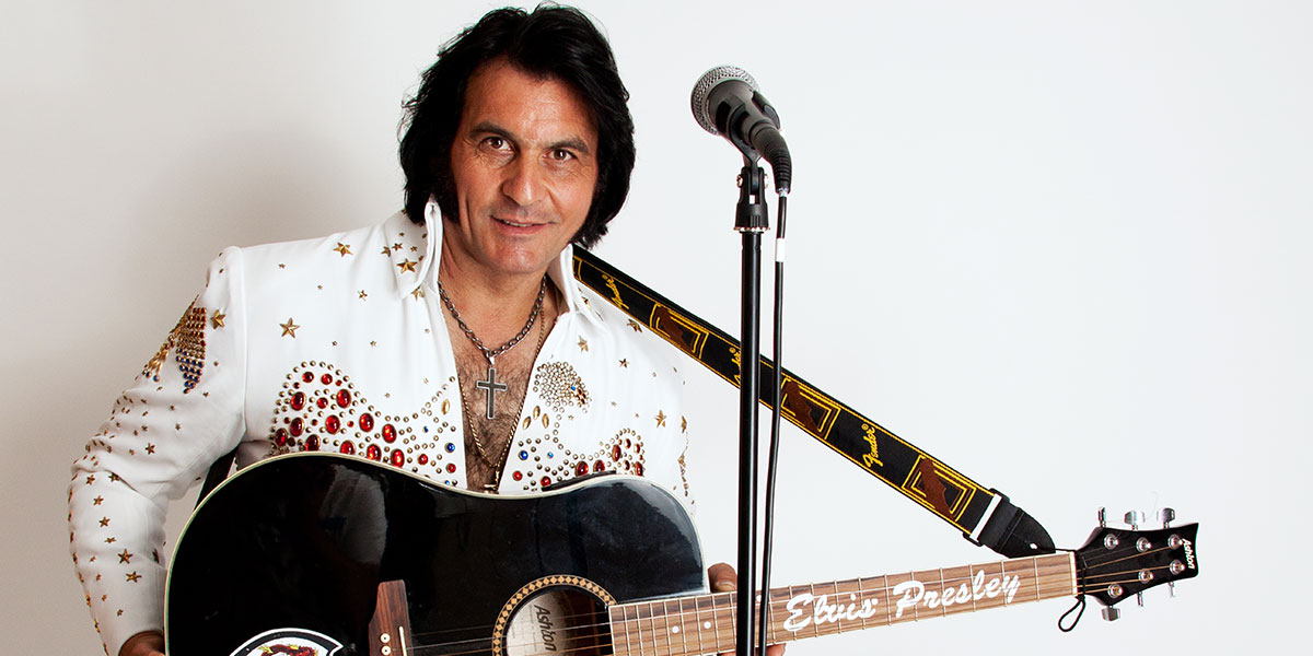 Elvis Tribute Artist, Ross Mancini, performs at the Parkes Elvis Festival
