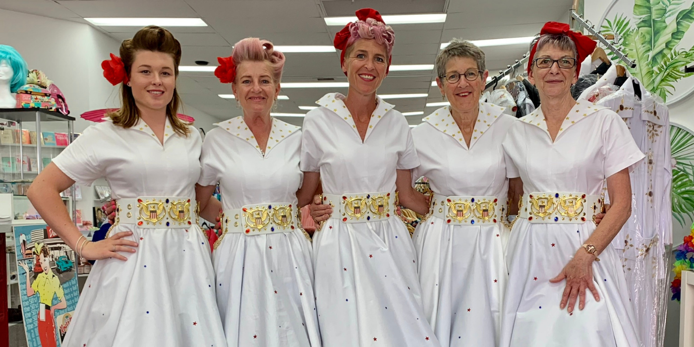 Pop in & see the girls at Colouby for all your Elvis costumes, memorabilia, hair styling & gifts.